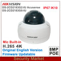 Hikvision original 8mp DS-2CD2183G2-IU acusense 4k wdr ip ir poe segurança dome rede vandal câmera de vigilância microfone embutido