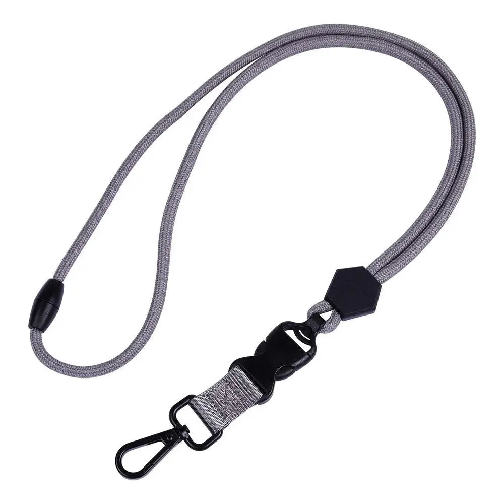 Heavy Duty Removível Badge Reel Holder Keychain, Pendurado Neck Strap, Lanyard Tactical ID Name Card Holder para caminhadas ao ar livre