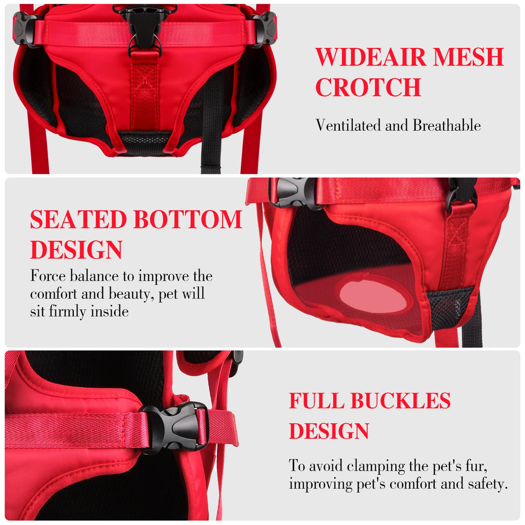Mochila transportadora frontal para cães, mochila transportadora ajustável para cães, portadores para cães pequenos e gatos, caminhadas, acampamento, viagens