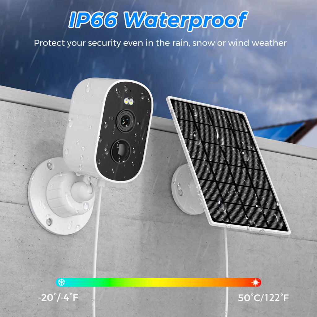 1080p wifi câmera solar ao ar livre sem fio alimentado por bateria bala câmera de segurança pir alarme movimento armazenamento em nuvem áudio em dois sentidos