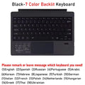Teclado Bluetooth Retroiluminado para Microsoft Surface Pro 3 4 5 6 7 7+/Microsoft Surface Pro 8 9 10 11 X 13inch, Teclado Trackpad Teclado Sem Fio,Teclado português