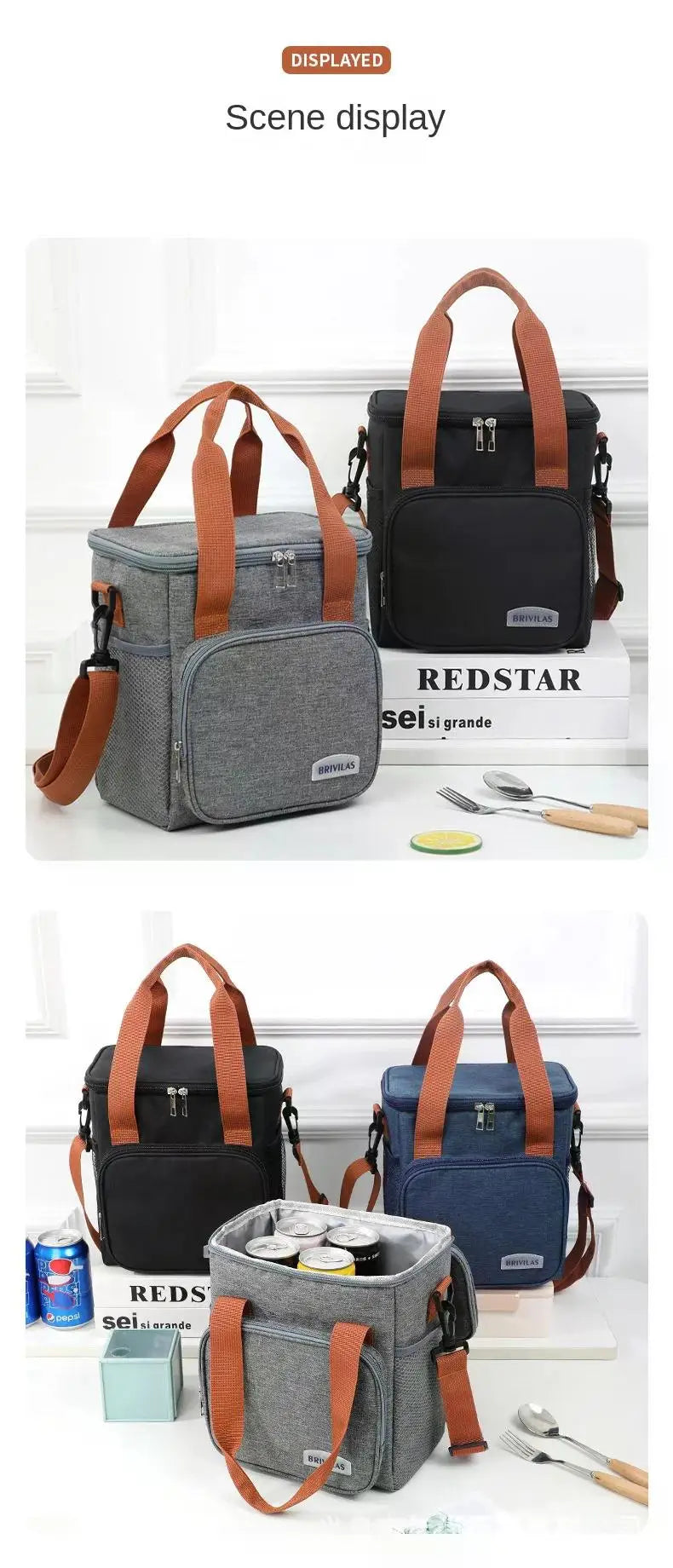 Saco de almoço térmico portátil piquenique alimentos refrigerador sacos caso isolado durável à prova dwaterproof água escritório lancheira alça ombro caixa refrigeração