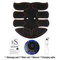 Inteligente sem fio 19 engrenagens ems estimulador muscular treinador abdominal para casa emagrecimento fitness quadris braços abdômen abs máquina de massagem