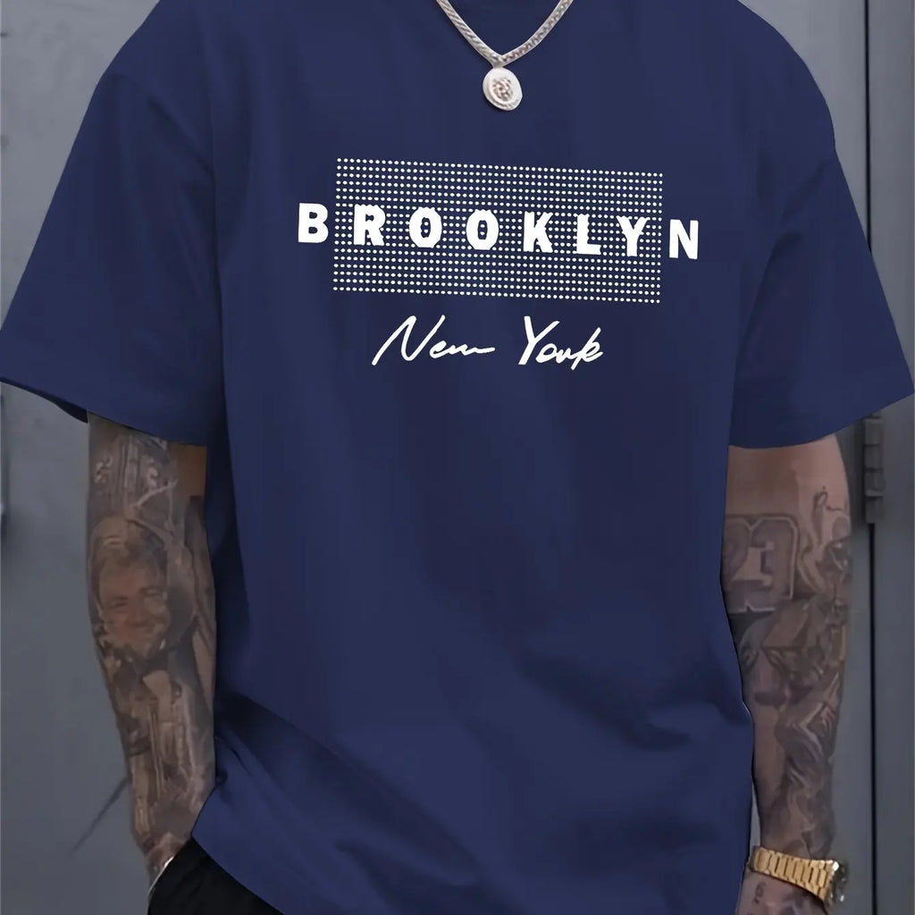 100% algodão masculino verão solto ajuste grande los angeles gráfico impresso fino ajuste casual esportes em torno do pescoço manga curta camiseta topo