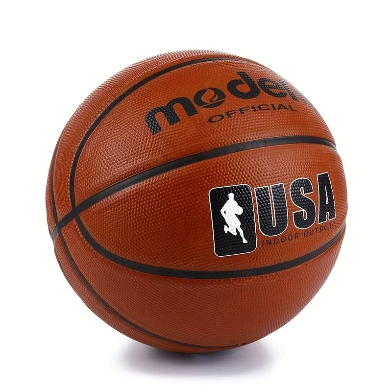 1pc oficial adulto adolescente basquete-marrom tamanho 4/5/6/7 basquete-borracha durável interior/exterior bola de jogo profissional