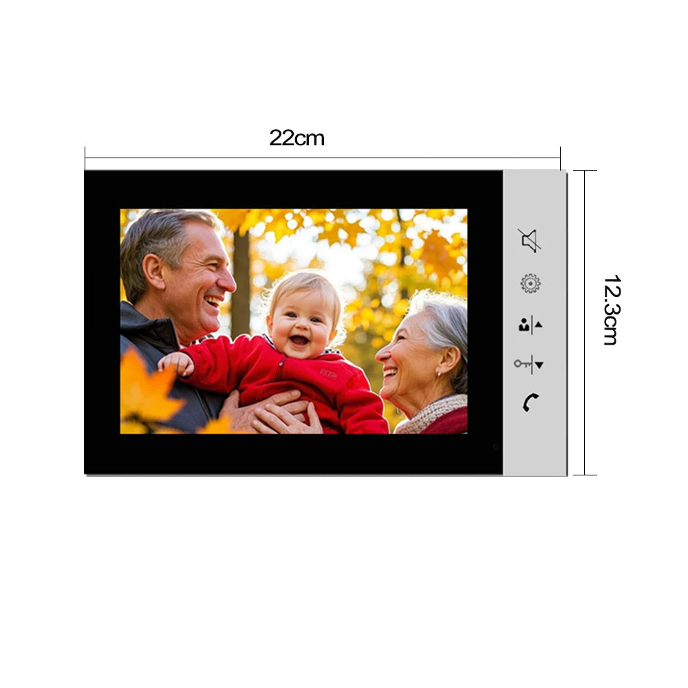 Mirixi 7 Polegada sistema de intercomunicação telefone vídeo porta rfid campainha com câmera desbloquear conversa visão noturna hd para villa apartamento