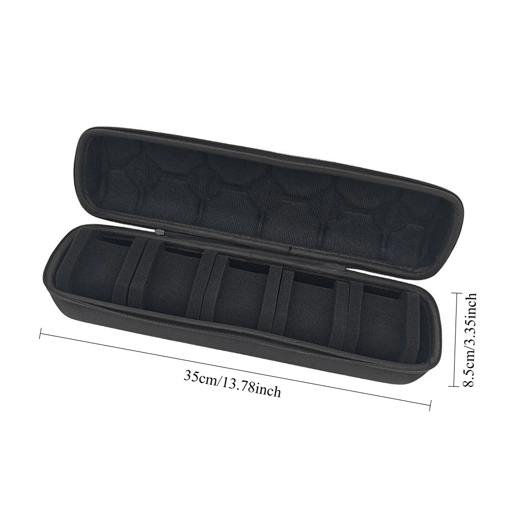 10 slots caixa de armazenamento relógio zíper caso viagem portátil organizador exibição titular para relógios de pulso e relógios inteligentes