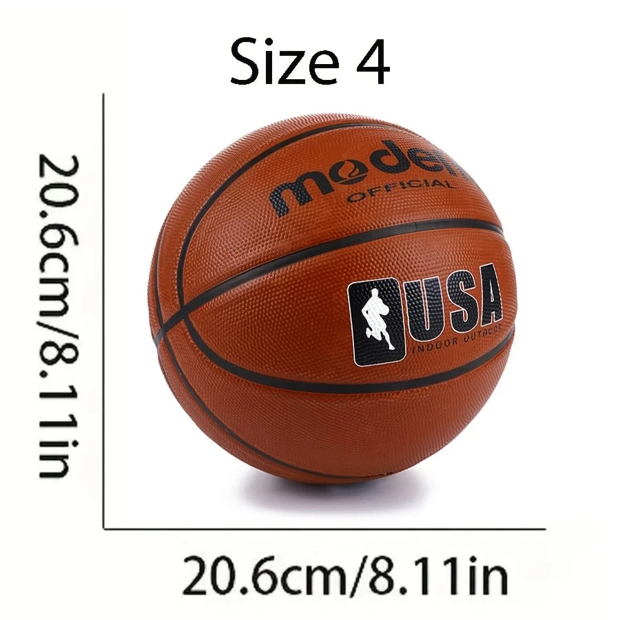 1pc oficial adulto adolescente basquete-marrom tamanho 4/5/6/7 basquete-borracha durável interior/exterior bola de jogo profissional
