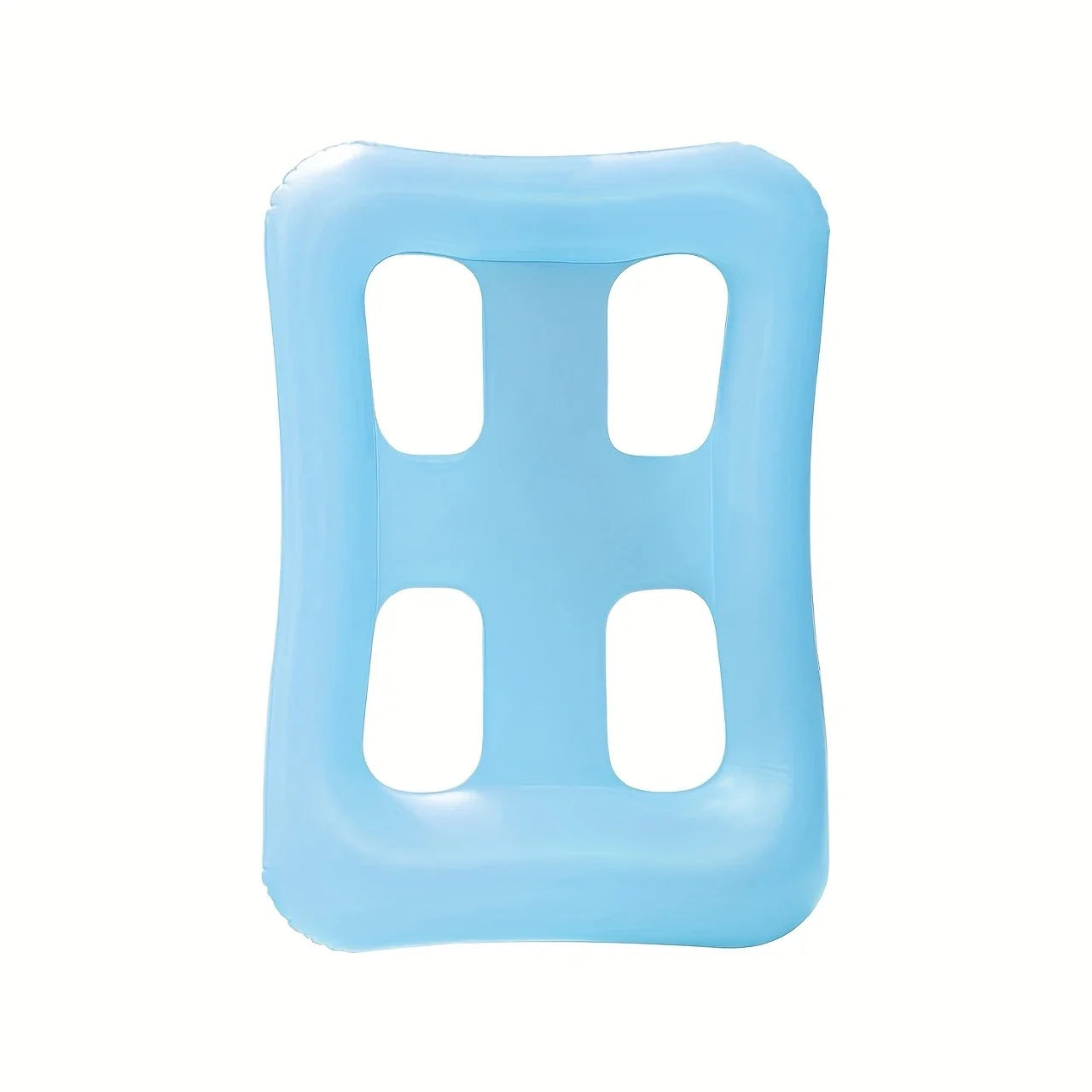 Espreguiçadeira inflável de água inflável, rede flutuante dobrável, jangada flutuante em forma de campo