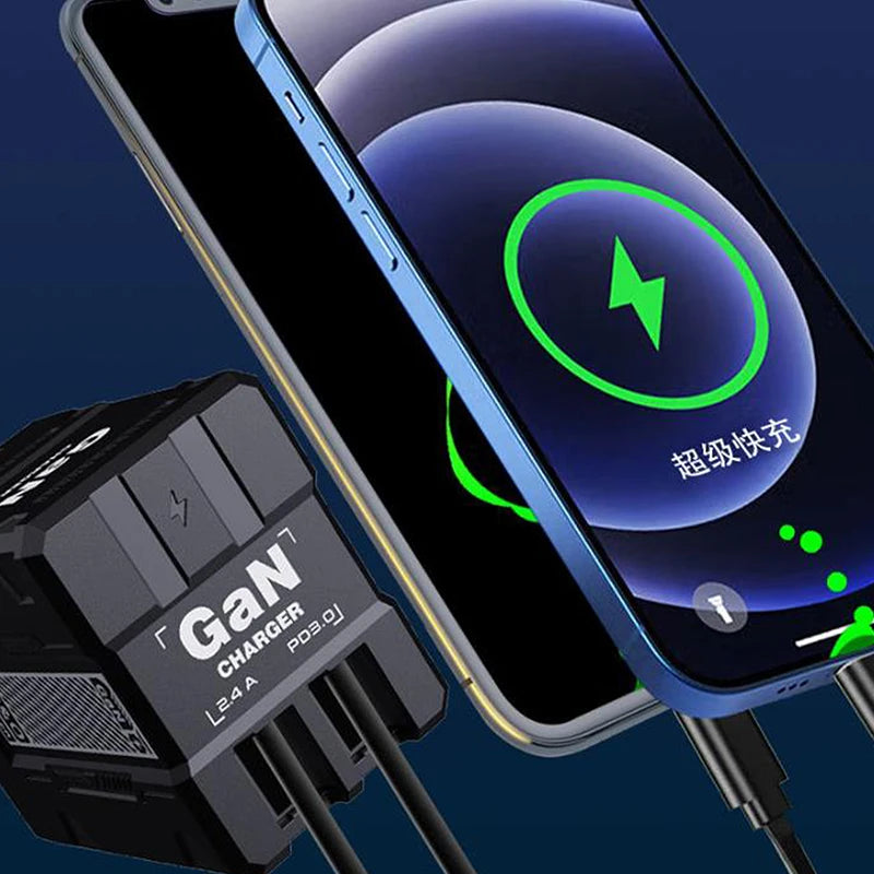 {MX} Carregador inteligente retrátil duplo PD + USB Plugue EUA / Reino Unido / UE 2 em 1 Carregador Gan 20W PD3.0 Carregador de carregamento rápido