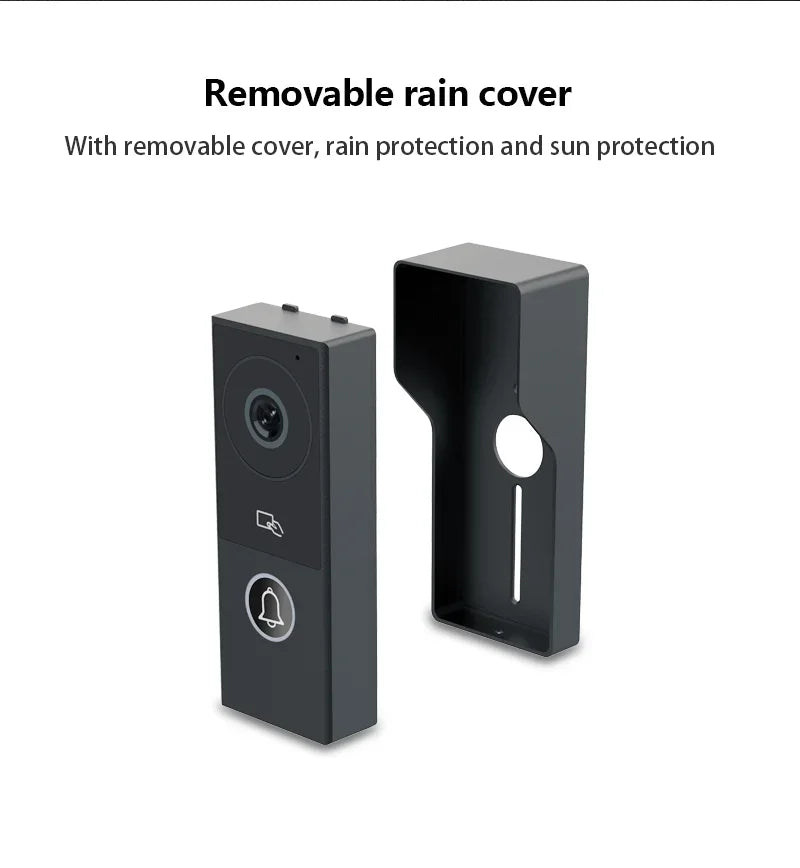 Tuya inteligente 1080p 2 fios visiophone campainha sistema de vídeo porteiro para casa metal porta telefone suporte câmera ip proteção segurança