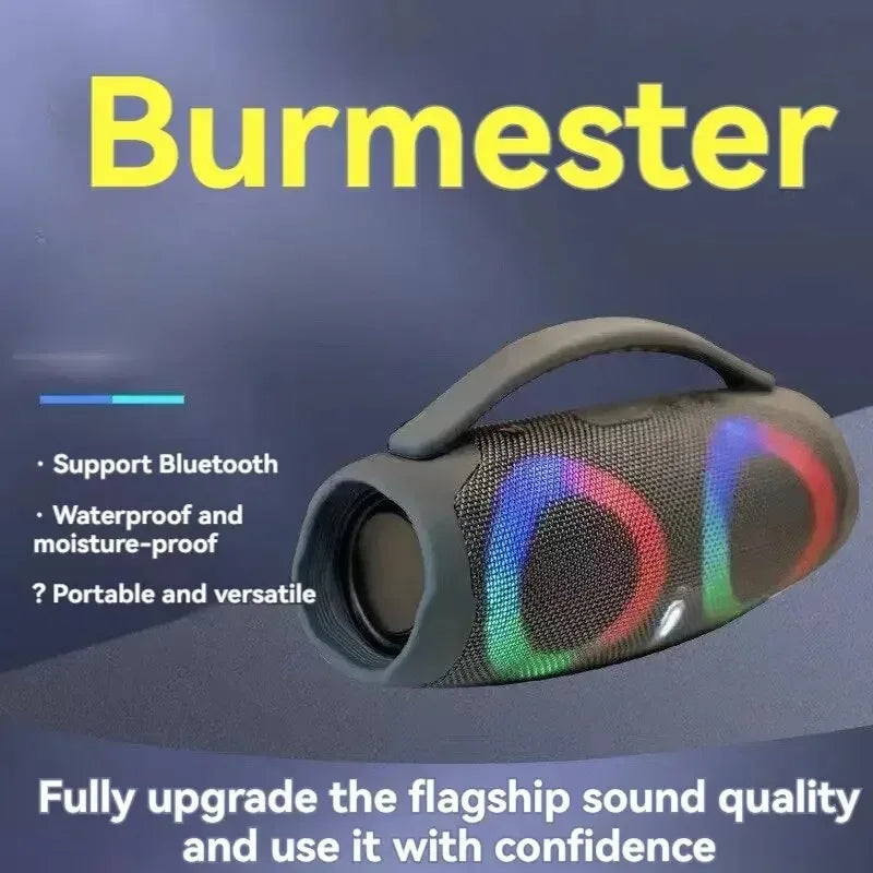 100w de alta potência bluetooth alto-falante portátil rgb luz colorida à prova dwireless água sem fio subwoofer 360 estéreo surround tws fm boombox