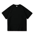 T-shirt macia com decote em O masculino, tops casuais diários, camiseta solta, cores sólidas, preto, branco, vermelho, azul, básico, verão, novo, S-3XL