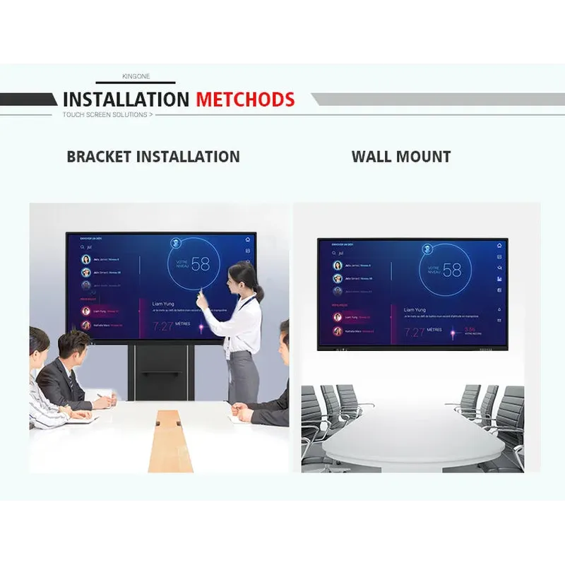 Factory price 86 inches tempered glass large size classroom school digital touch screen interactive digital whiteboard
