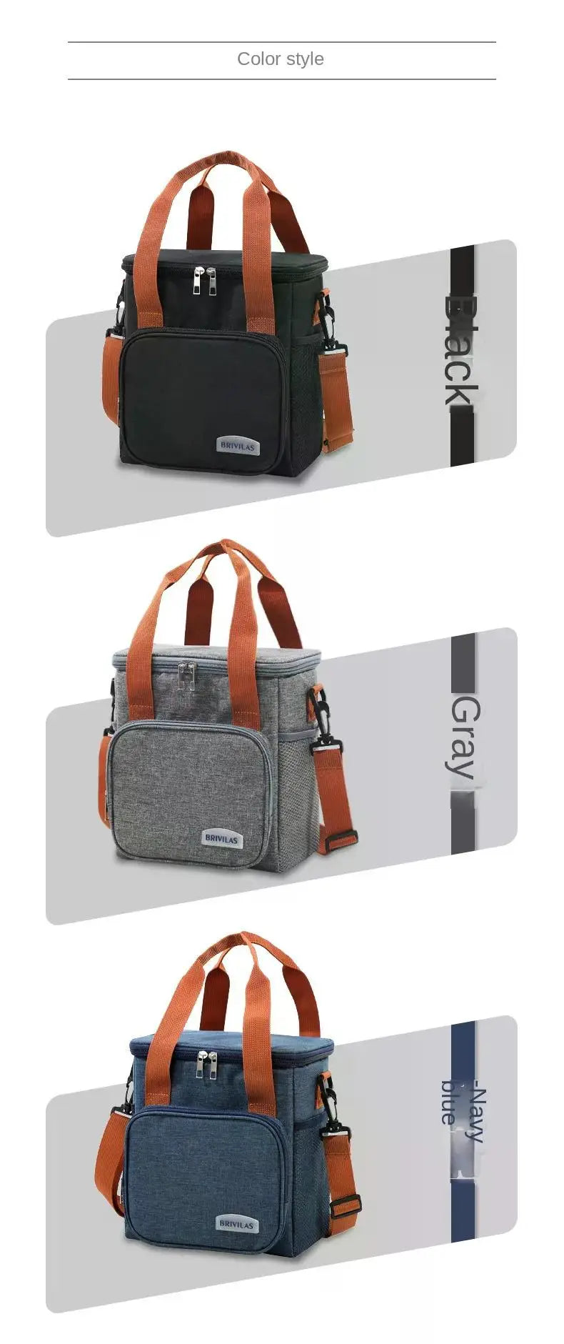 Saco de almoço térmico portátil piquenique alimentos refrigerador sacos caso isolado durável à prova dwaterproof água escritório lancheira alça ombro caixa refrigeração