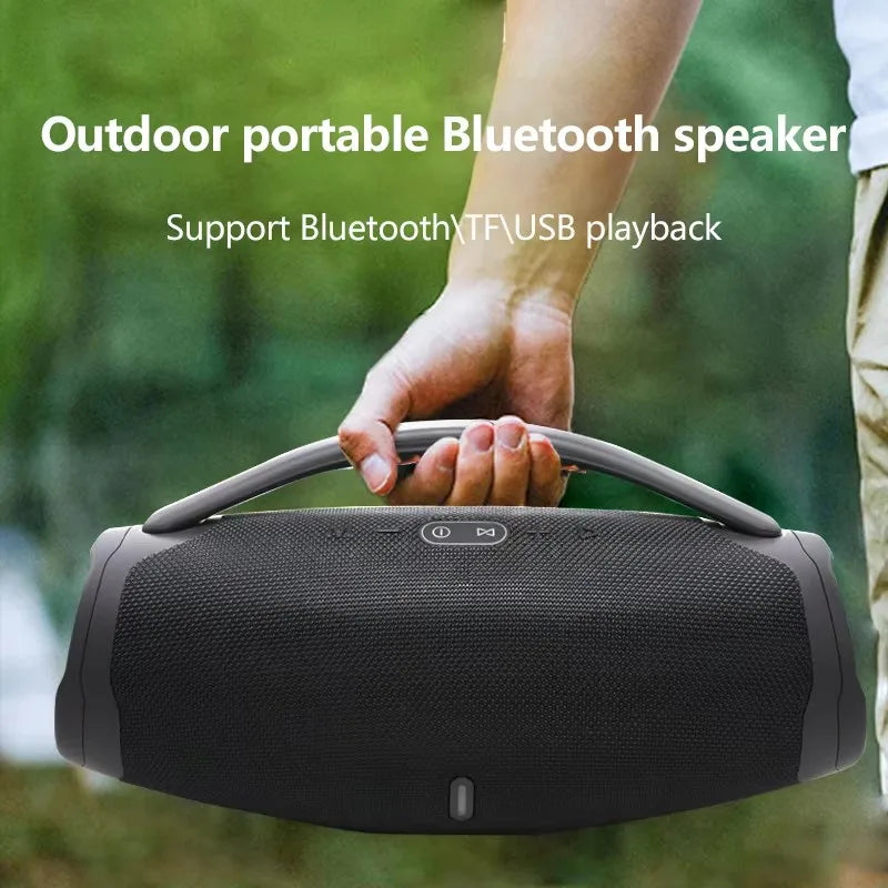 Boombox 3 sem fio bluetooth alto-falante portátil festa ao ar livre caixa de música subwoofer rgb estéreo tws casa alto-falante suporte tf/aux/usb