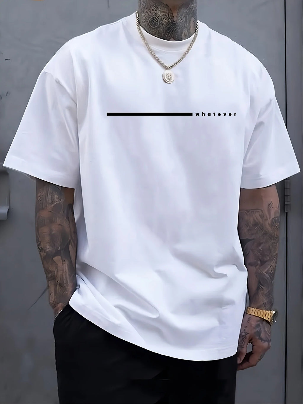 Verão masculino casual esportes solto plus size qualquer carta impressa confortável em torno do pescoço manga curta camiseta