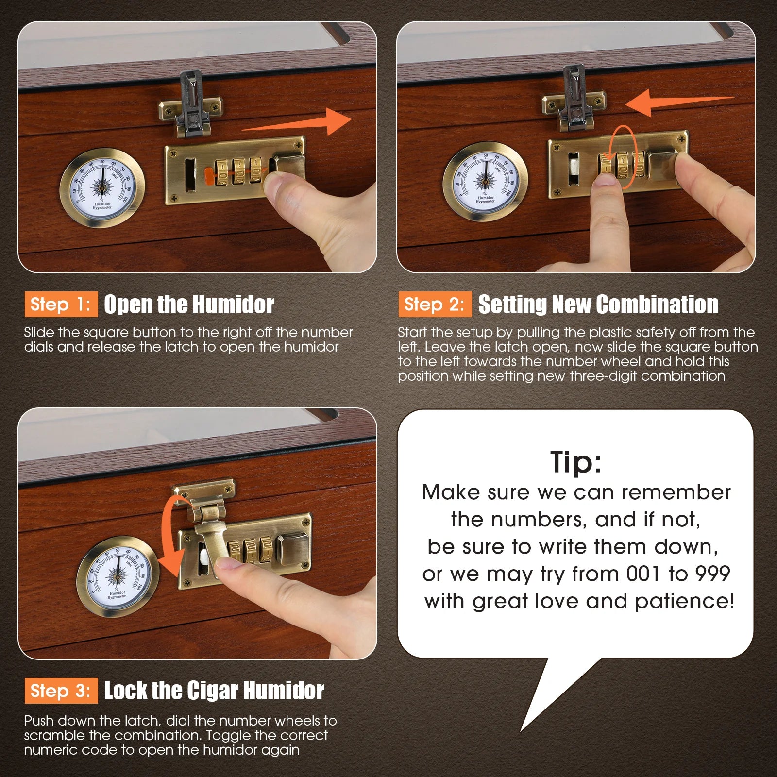 Umidificador de charutos, madeira de cedro, caixa de charutos, vidro, umidificador de mesa com higrômetro frontal, umidificador, divisor, acessórios, gaveta