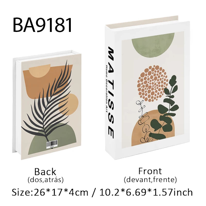 Caixa de armazenamento de livro falso que pode ser aberta, livros decorativos de luxo, mesa de café, ornamento, prateleira de quarto, decoração nórdica de interiores, decoração de casa