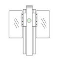 custom.Office Building Face Recognition Access Control Pedestrian Barrier Black Swing Turnstile Gate