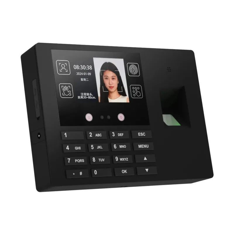 Multi functional attendance machine fingerprint recognition password recognition facial recognition three in one function