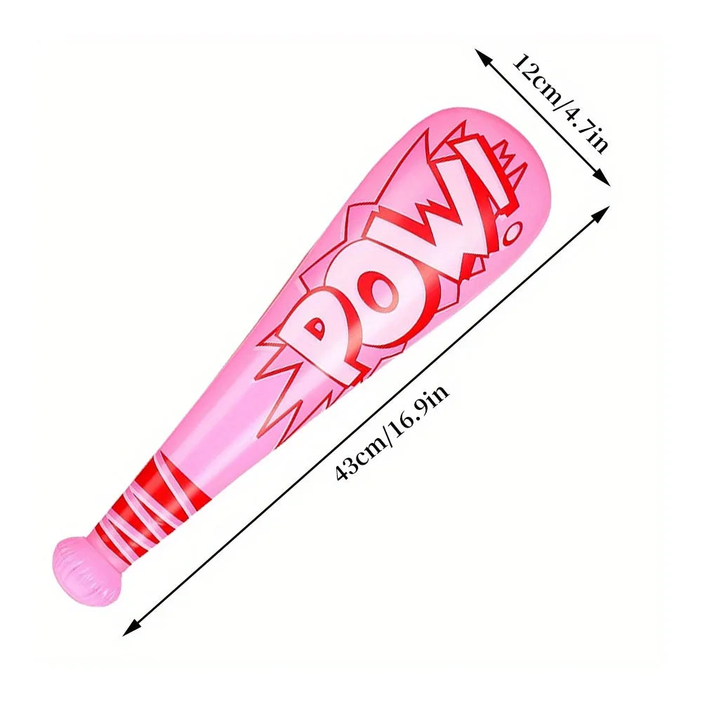 POW Inflável Cartoon Baseball Bat, Brinquedos De Jogo De Água, Presente De Festa, Vara, 12Pcs