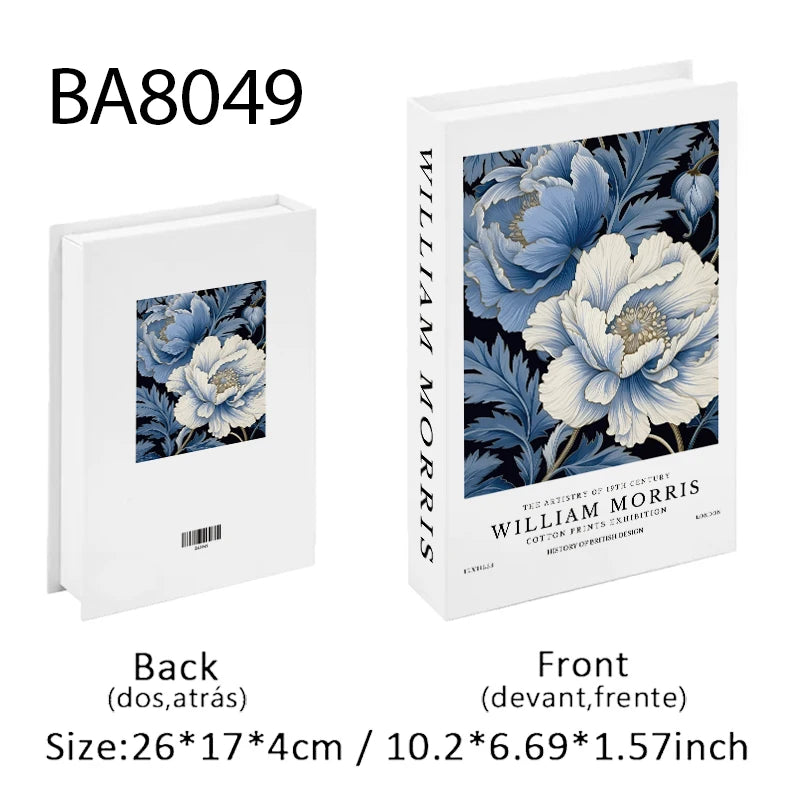 Caixa de armazenamento de livro falso que pode ser aberta, livros decorativos de luxo, mesa de café, ornamento, prateleira de quarto, decoração nórdica de interiores, decoração de casa