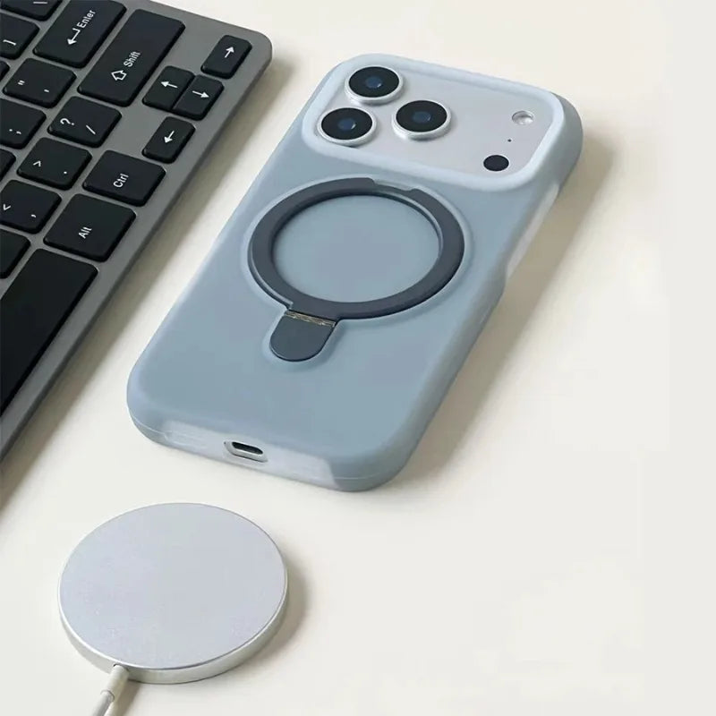 HOCE Suporte de Silicone Líquido Capa Magnética Para iPhone 17 Air 16 15 14 13 Pro Max Com Botão de Controle da Câmera Capa À Prova de Choque
