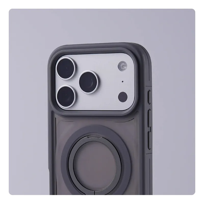 Luxury Matte Magnetic Ring Stand Phone Case for iPhone 17 Pro Max Air 16 15 14 13 12 Plus For Magsafe Shockproof Bumper Cover