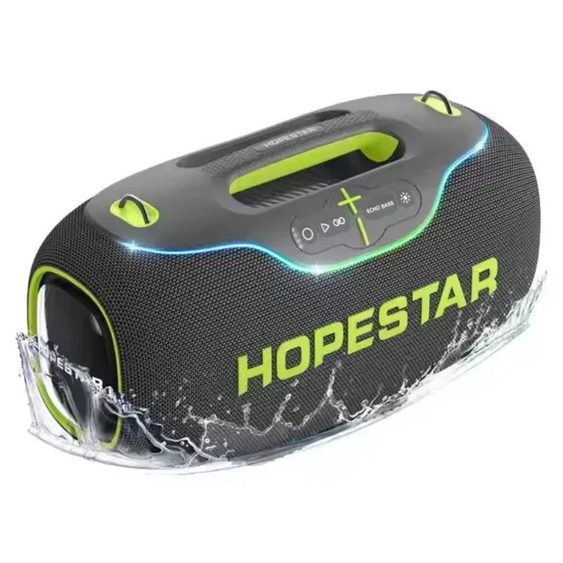 Hopestar a80 alto-falante profissional ao ar livre sem fio baixo subwoofer alto portátil leitor de áudio alto-falante com microfone