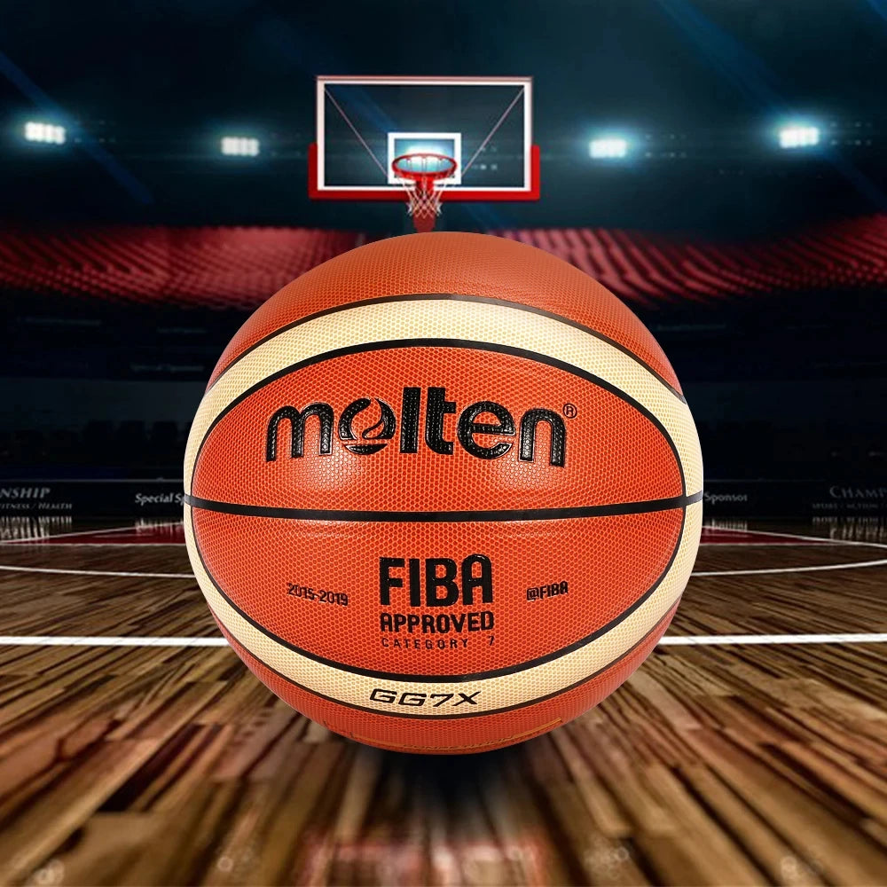 Molten GG7X Basquete PU Couro para Adultos Adolescentes Crianças Treinamento de Partita interna ao ar livre Aprovado pela FIBA