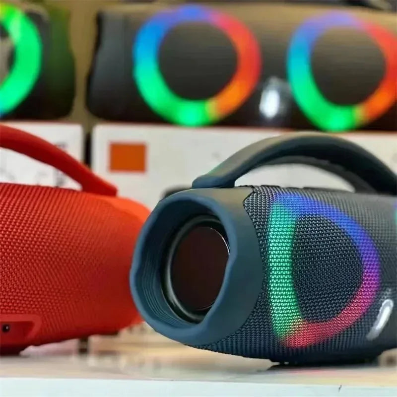 100w de alta potência bluetooth alto-falante portátil rgb luz colorida à prova dwireless água sem fio subwoofer 360 estéreo surround tws fm boombox