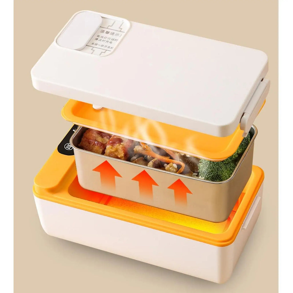 Aquecedor de almoço elétrico aquecedor de alimentos recipiente de almoço para adultos lancheira elétrica portátil para viagens escritório carro caminhão ao ar livre