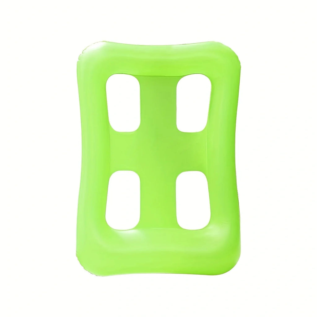 Espreguiçadeira inflável de água inflável, rede flutuante dobrável, jangada flutuante em forma de campo