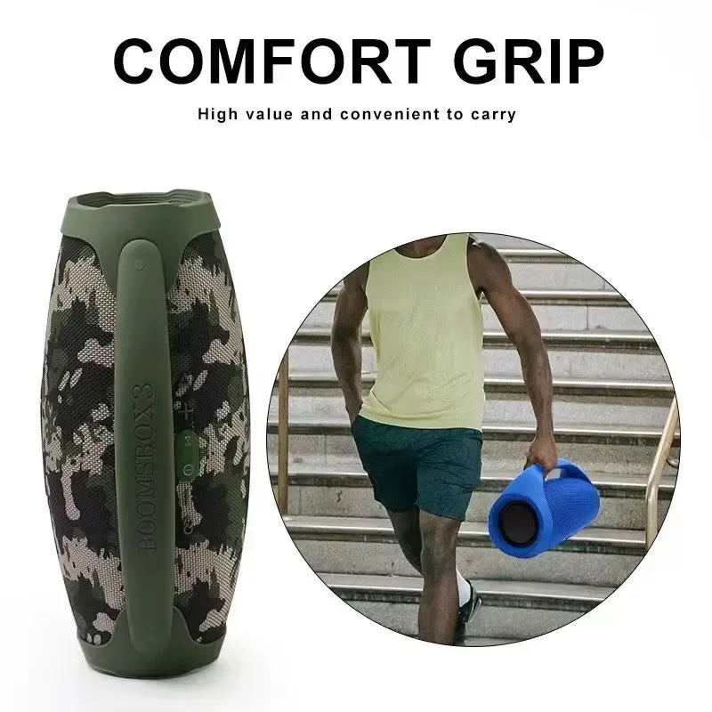 Portátil à prova dwaterproof água 100w de alta potência bluetooth alto-falante rgb luz colorida sem fio subwoofer estéreo surround subwoofer boombox