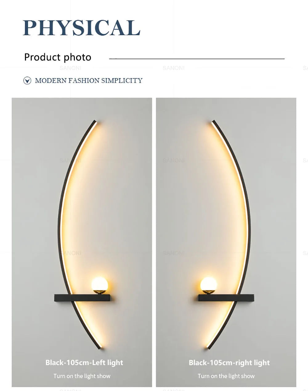 Nordic led lâmpada de parede listras arandela para o quarto cabeceira sala estar estudo escadas decoração casa luminária interior lustre