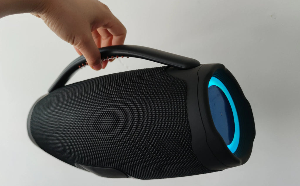 Portátil à prova d100 água 100w de alta potência bluetooth alto-falante rgb luz colorida sem fio subwoofer 360 estéreo surround tws boom box