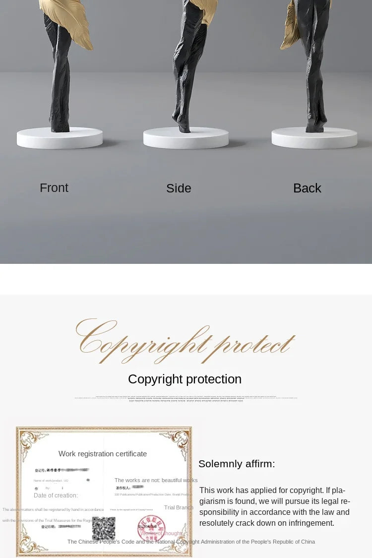 Home Decor Pena Abstrata Menina Arte Escultura, Tamanho Grande Figura Estátua, Sala de Estar Decoração Pavimento, Resina Artesanato Presente, Arte Moderna Ornamento