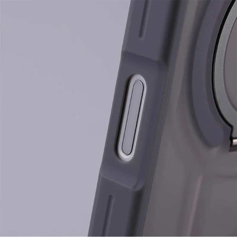 Matte Translucent Magnetic Holder Bumper Case for iPhone 17 Pro Max Air 16 15 14 Plus 13 12 For Magsafe Wireless Charge Cover