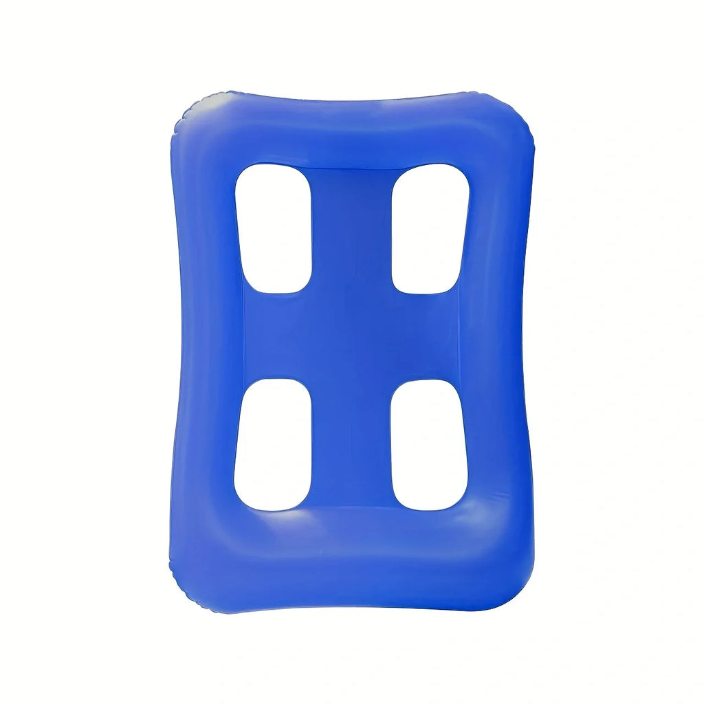 Espreguiçadeira inflável de água inflável, rede flutuante dobrável, jangada flutuante em forma de campo