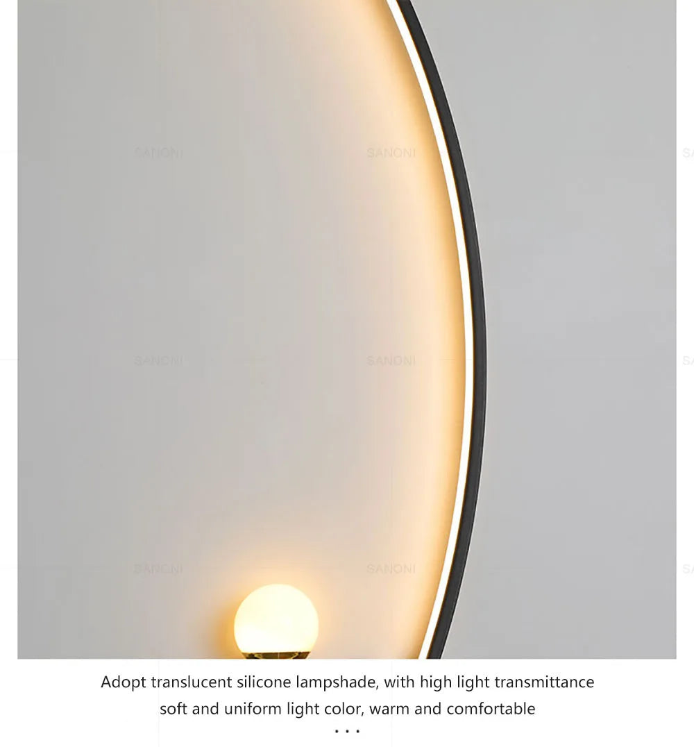 Nordic led lâmpada de parede listras arandela para o quarto cabeceira sala estar estudo escadas decoração casa luminária interior lustre