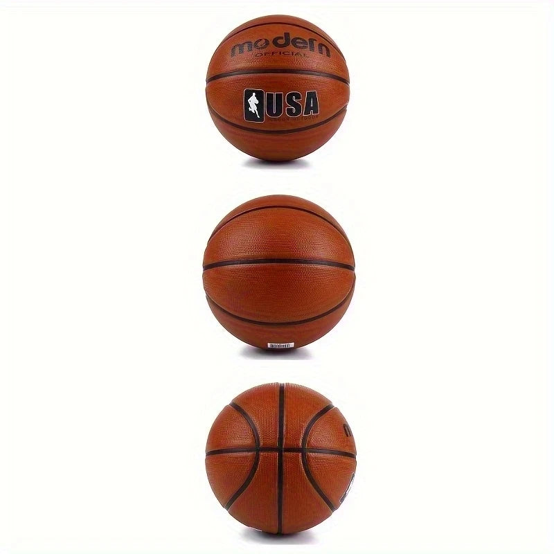1pc oficial adulto adolescente basquete-marrom tamanho 4/5/6/7 basquete-borracha durável interior/exterior bola de jogo profissional