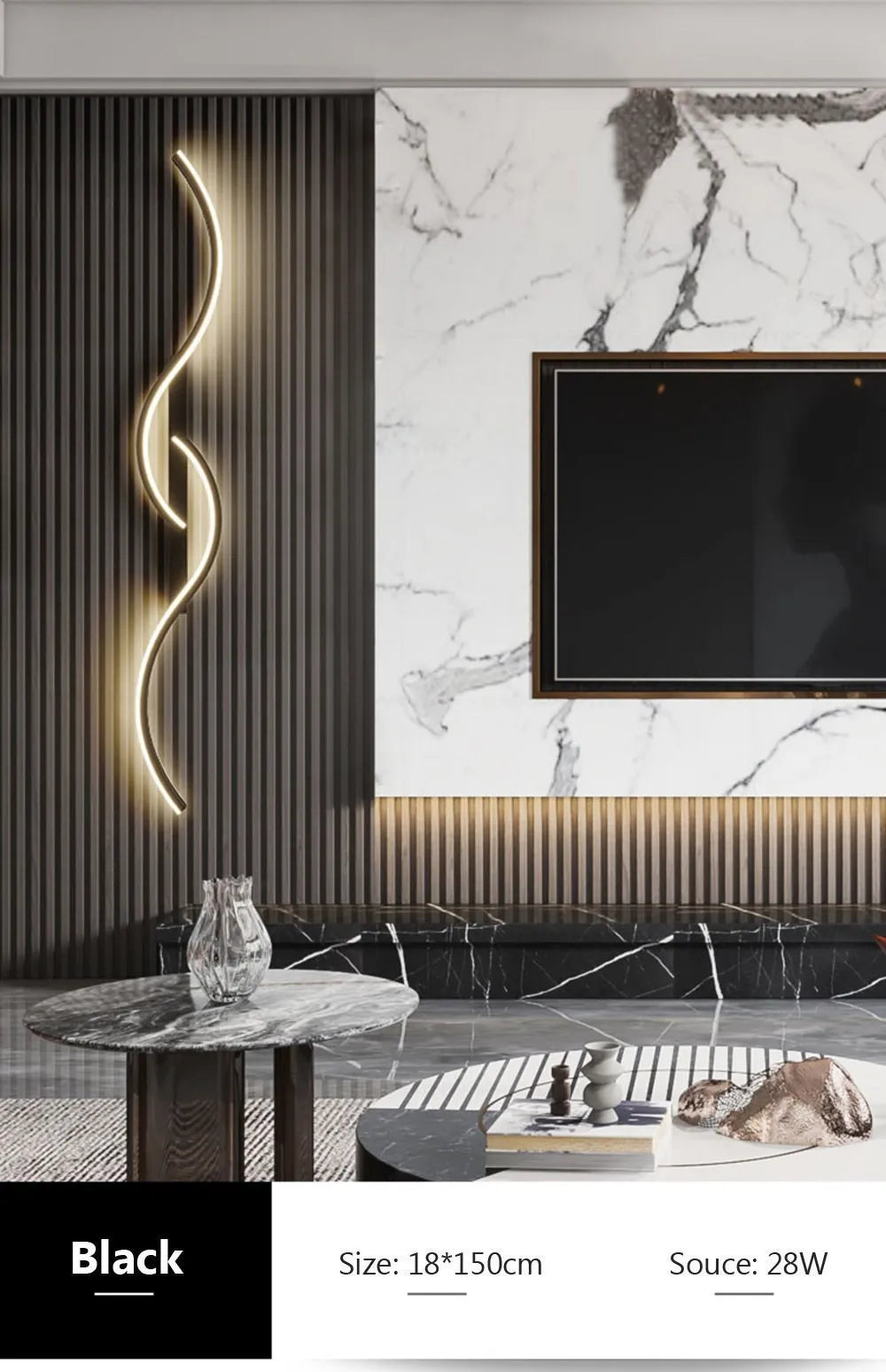 Moderna lâmpada de parede led minimalista luz led quarto cabeceira longa tira arandelas sala estar sofá casa luminária interior