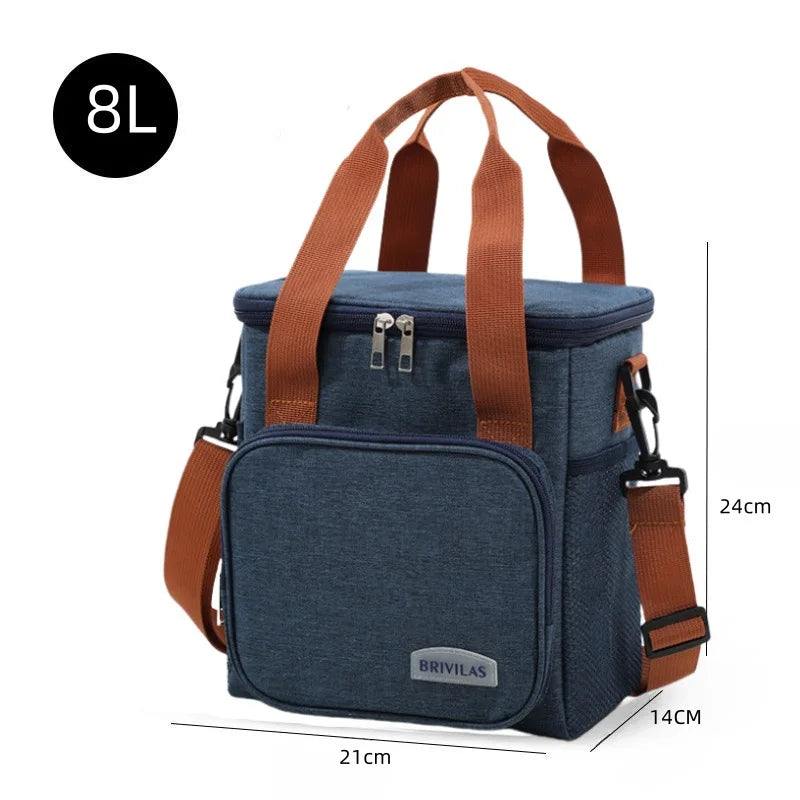 Saco de almoço térmico portátil piquenique alimentos refrigerador sacos caso isolado durável à prova dwaterproof água escritório lancheira alça ombro caixa refrigeração