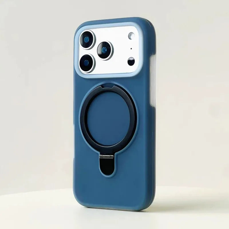 HOCE Liquid Silicone Bracket Magnetic Case For iPhone 17 Air 16 15 14 13 Pro Max With Camera Control Button Shockproof Cover
