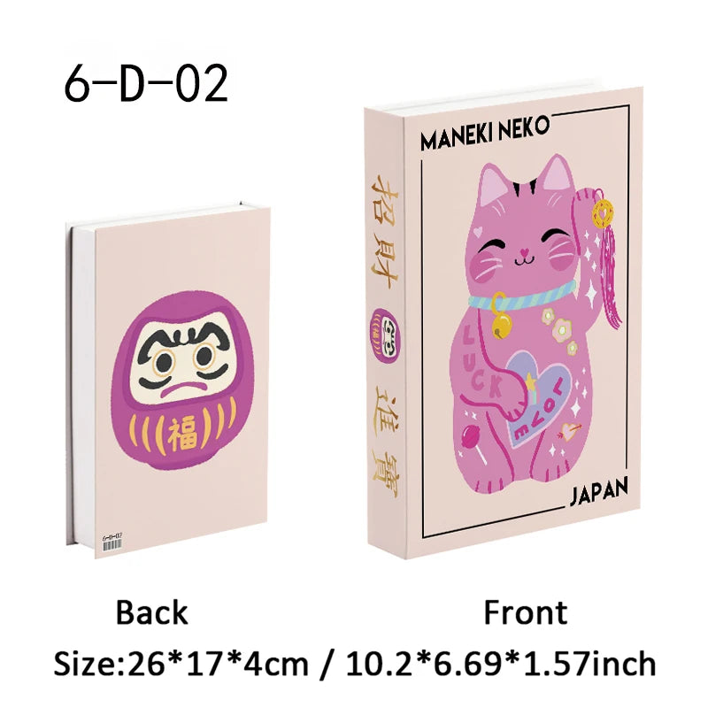 Caixa de armazenamento de livro falso que pode ser aberta, livros decorativos de luxo, mesa de café, ornamento, prateleira de quarto, decoração nórdica de interiores, decoração de casa