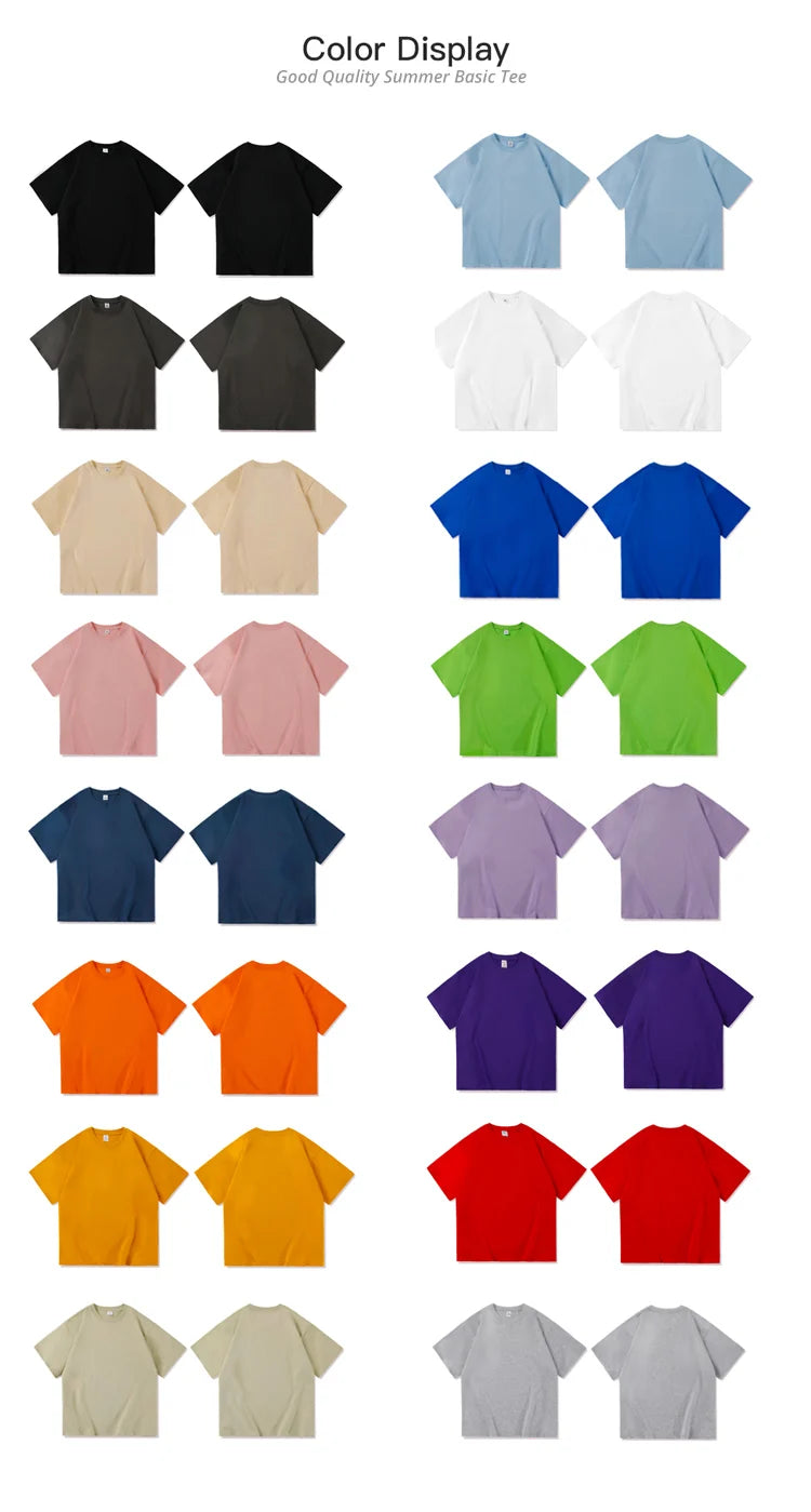 T-shirt macia com decote em O masculino, tops casuais diários, camiseta solta, cores sólidas, preto, branco, vermelho, azul, básico, verão, novo, S-3XL