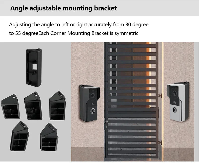 Tuya inteligente 1080p 2 fios visiophone campainha sistema de vídeo porteiro para casa metal porta telefone suporte câmera ip proteção segurança