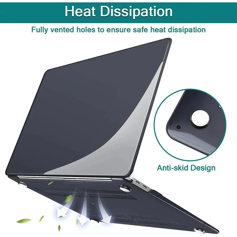 Laptop Case For Macbook Air 13.6 M4 M3 M2 A2681 A3113 A3240 Air13.3 A1932 A2179 A2337 Case Macbook Pro 13 A2251 Air15 Case Cover