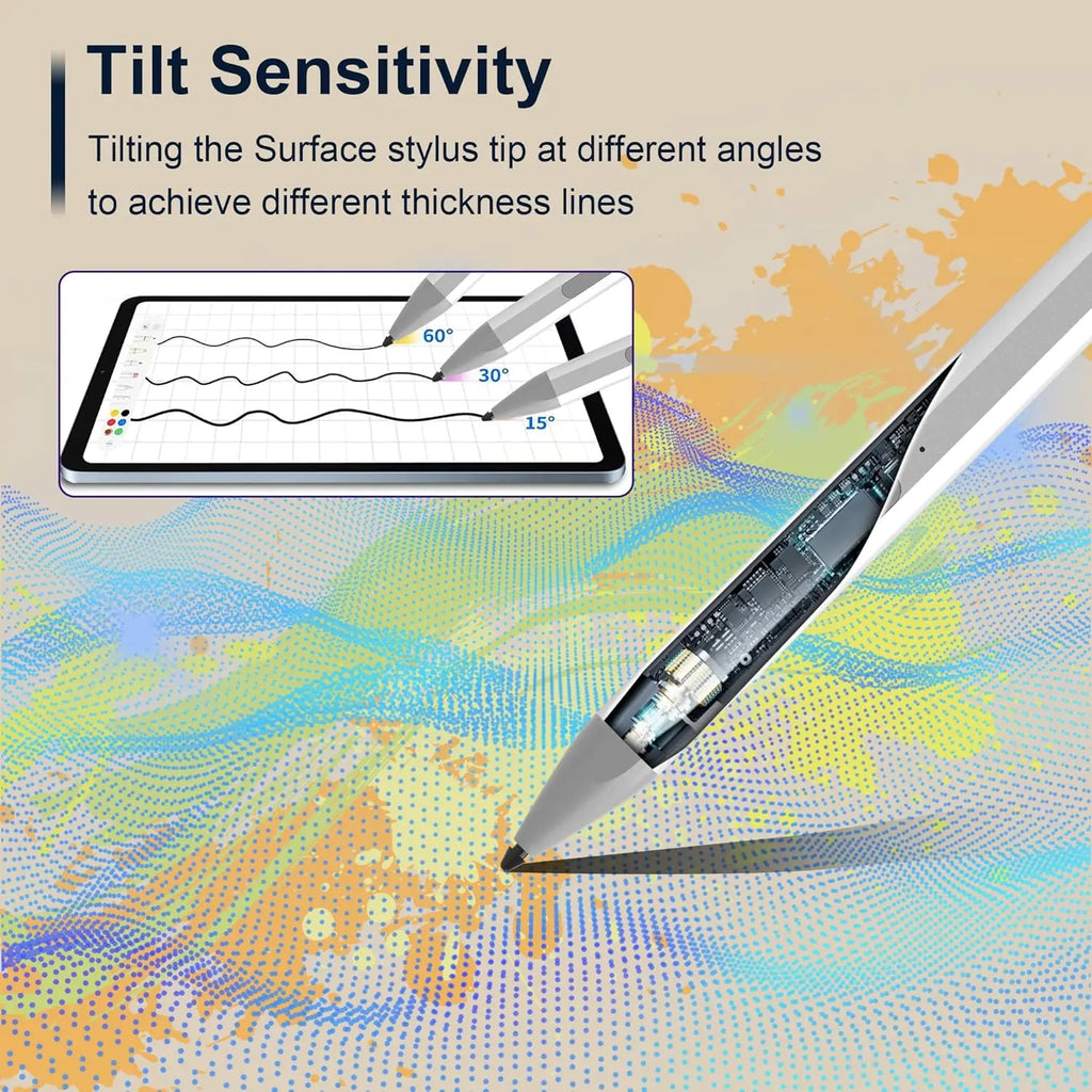 Caneta stylus para microsoft surface pro/livro/laptop/studio pro11/10/9/8/7/6/5/4/x caneta windows 4096 caneta de superfície de sensibilidade à pressão